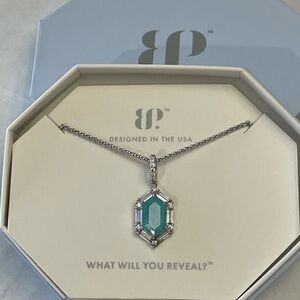 Bomb Party/OG Necklace Blue Topaz Ice Crystal/Rhodium-Only Room For The Shine